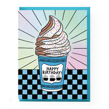 Load image into Gallery viewer, Deli Cup Soft Serve Birthday Card: Clear sleeve