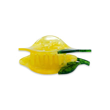 Load image into Gallery viewer, Midi Lemon Hair Claw Clip