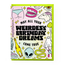 Load image into Gallery viewer, Weird Dreams Birthday Card: Clear sleeve