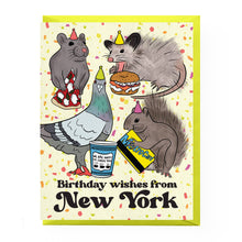 Load image into Gallery viewer, NYC Party Animal Birthday Card: Clear sleeve
