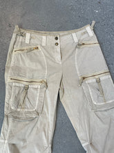 Load image into Gallery viewer, Tan Low Waisted Cargo Capris