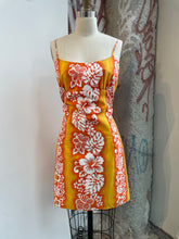 Load image into Gallery viewer, 80s Cotton-Blend Tropical Floral Midi Dress x Royal Creations