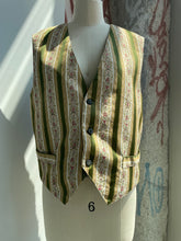 Load image into Gallery viewer, Italian Striped Floral Vest