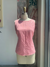 Load image into Gallery viewer, 90s Ramie-Blend Embroidered Top