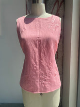 Load image into Gallery viewer, 90s Ramie-Blend Embroidered Top