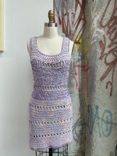 Load image into Gallery viewer, Purple Handmade Crochet Dress