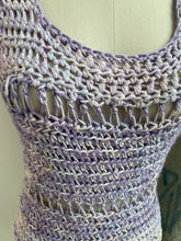 Load image into Gallery viewer, Purple Handmade Crochet Dress