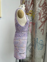 Load image into Gallery viewer, Purple Handmade Crochet Dress