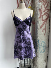 Load image into Gallery viewer, Purple Floral Slip Dress