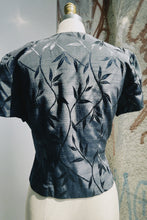 Load image into Gallery viewer, 80s New Satin Floral Top/Jacket