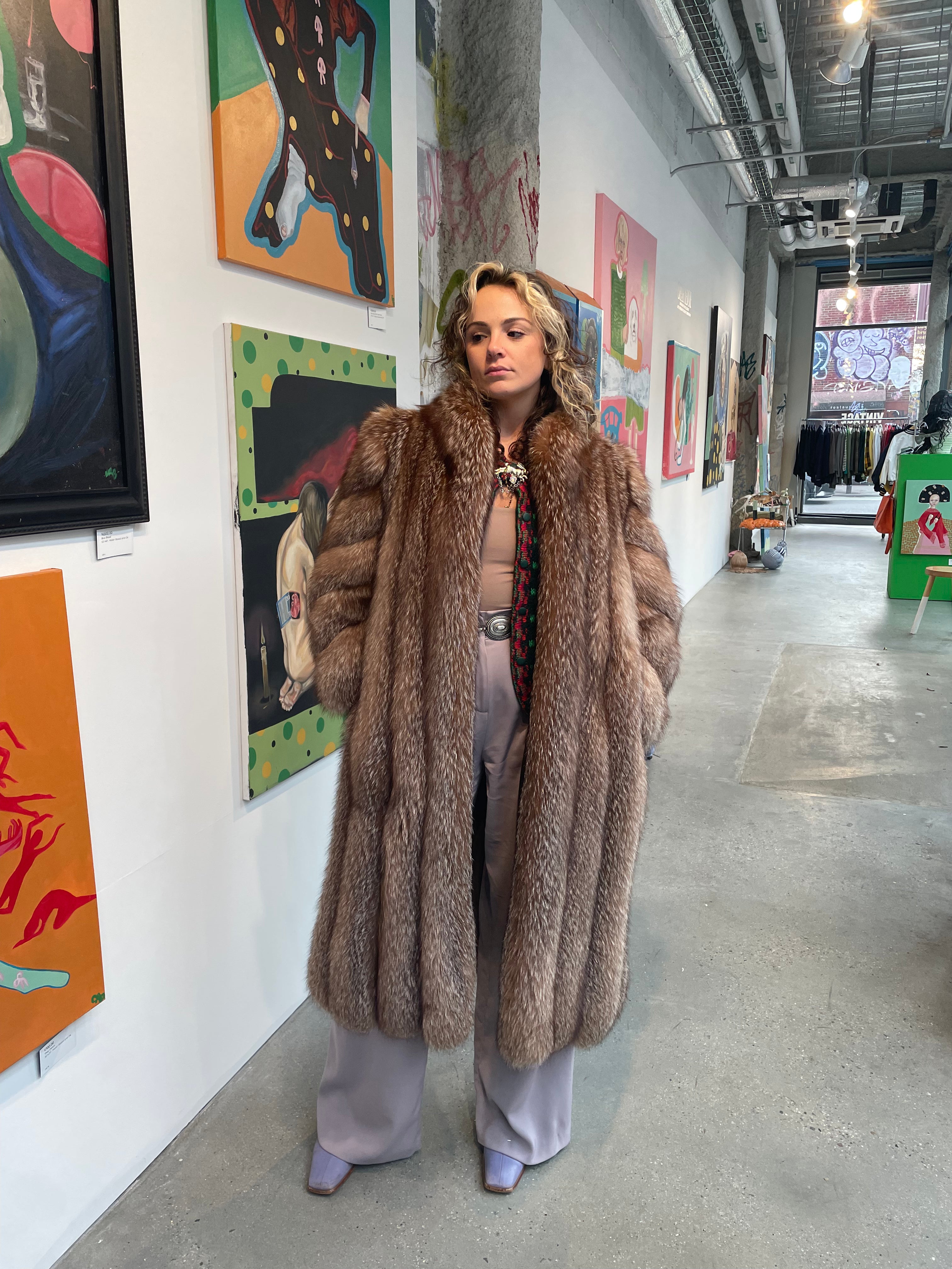 Vintage Fox Fur Coat Everythings Fine Vintage Vintage Fox Fur Coat Everythings Fine Vintage