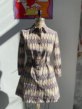 Load image into Gallery viewer, 60s Reptile Print Mini Dress