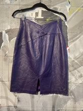 Load image into Gallery viewer, Vintage Purple Leather Skirt