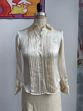 Load image into Gallery viewer, 00's Silk Satin Pleat Shirt