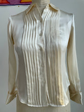 Load image into Gallery viewer, 00's Silk Satin Pleat Shirt