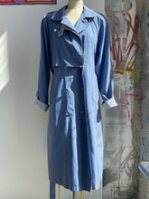 Load image into Gallery viewer, 90's Stripe Piping Trench Coat