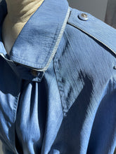 Load image into Gallery viewer, 90's Stripe Piping Trench Coat