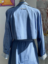 Load image into Gallery viewer, 90's Stripe Piping Trench Coat