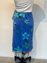Load image into Gallery viewer, Y2K Blue Floral Skirt