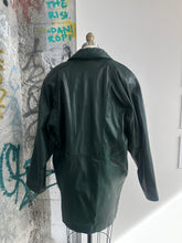 Load image into Gallery viewer, Vintage Green Leather Jacket
