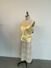 Load image into Gallery viewer, Yellow Satin Embroidered Cami