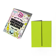 Load image into Gallery viewer, Weird Dreams Birthday Card: Clear sleeve