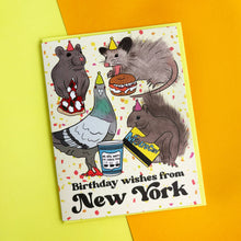 Load image into Gallery viewer, NYC Party Animal Birthday Card: Clear sleeve