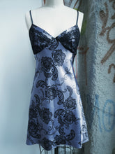 Load image into Gallery viewer, Purple Floral Slip Dress