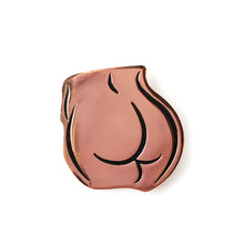 Load image into Gallery viewer, Rose Gold Butt Enamel Pin
