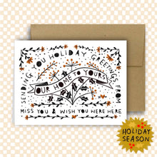Load image into Gallery viewer, SENDING YOU HOLIDAY GREETINGS Holiday Card
