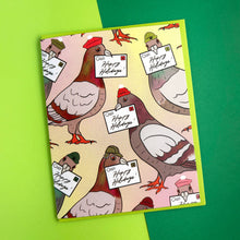 Load image into Gallery viewer, Pigeon Holiday Letters Card: Single card
