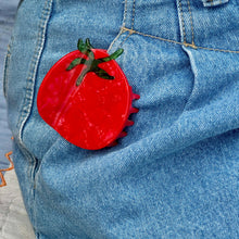 Load image into Gallery viewer, Midi Tomato Hair Claw Clip
