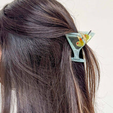 Load image into Gallery viewer, Midi Martini Hair Claw Clip
