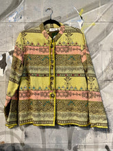 Load image into Gallery viewer, Flashback Green Embellished Tapestry Jacket
