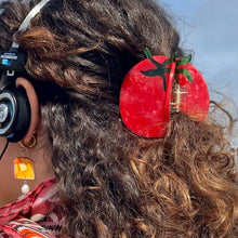 Load image into Gallery viewer, Midi Tomato Hair Claw Clip
