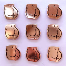 Load image into Gallery viewer, Rose Gold Butt Enamel Pin
