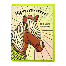 Load image into Gallery viewer, Horse Birthday Card: Clear sleeve
