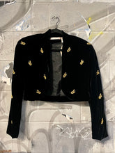 Load image into Gallery viewer, 1990s Black Velvet Bolero
