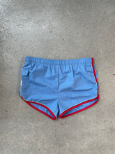 Load image into Gallery viewer, 90s Vintage Light Blue Swim Shorts
