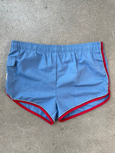Load image into Gallery viewer, 90s Vintage Light Blue Swim Shorts
