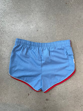 Load image into Gallery viewer, 90s Vintage Light Blue Swim Shorts
