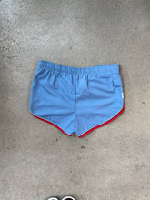 Load image into Gallery viewer, 90s Vintage Light Blue Swim Shorts
