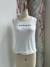 Load image into Gallery viewer, White Tank with Embroidery
