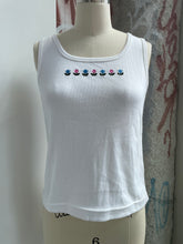 Load image into Gallery viewer, White Tank with Embroidery
