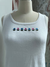 Load image into Gallery viewer, White Tank with Embroidery
