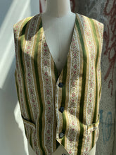 Load image into Gallery viewer, Italian Striped Floral Vest
