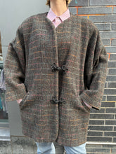 Load image into Gallery viewer, Vintage Wool Coat w/ Frog Buttons
