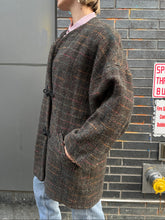 Load image into Gallery viewer, Vintage Wool Coat w/ Frog Buttons
