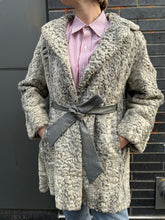 Load image into Gallery viewer, Genuine Fur Coat w/ Leather Strap
