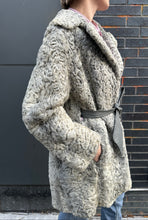 Load image into Gallery viewer, Genuine Fur Coat w/ Leather Strap

